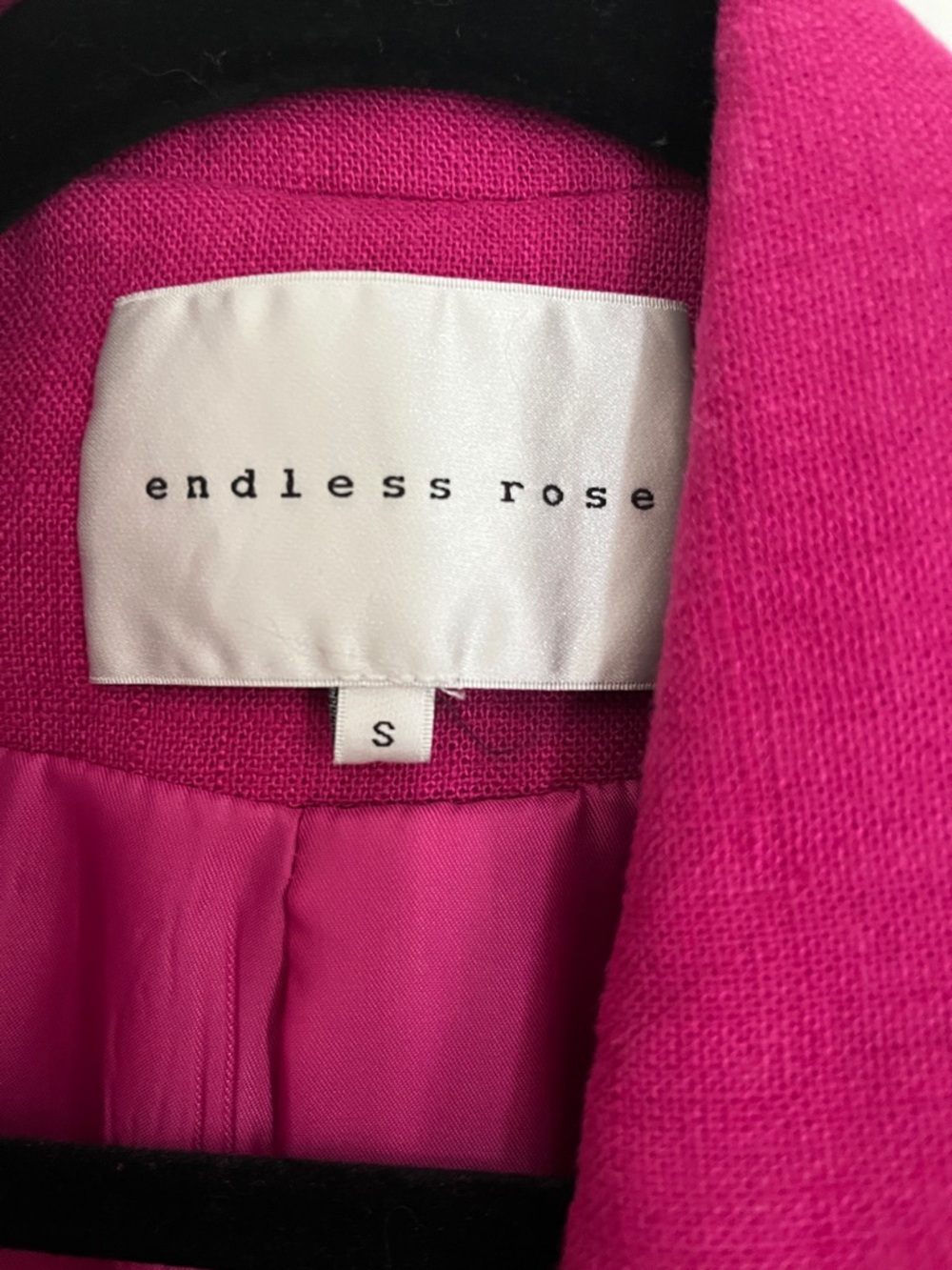 Endless Rose Hot Pink Single-Button Blazer - Picture 2 of 3